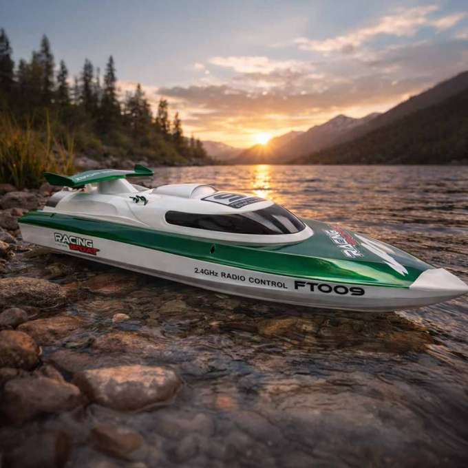 RC remote controlled boat FT009 green