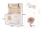 Retro MDF wooden kitchen with BOHO accessories 18
