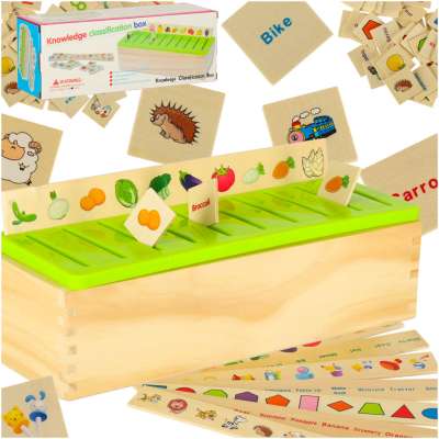 Wooden sorter puzzle match pictures