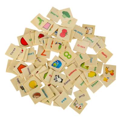 Wooden sorter puzzle match pictures