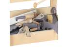 Wooden table tool work bench for children with tools DIY set handyman 16
