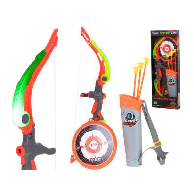 Bow with arrows and target shooting set