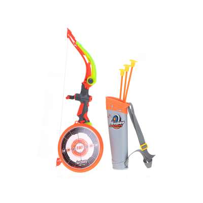 Bow with arrows and target shooting set