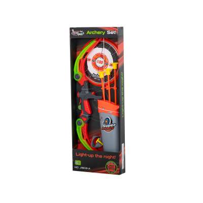Bow with arrows and target shooting set