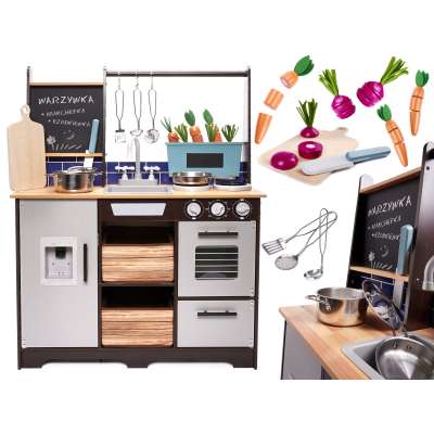 MDF wooden kitchen with accessories LOFT 96cm