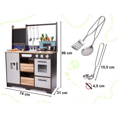 MDF wooden kitchen with accessories LOFT XXL 96cm