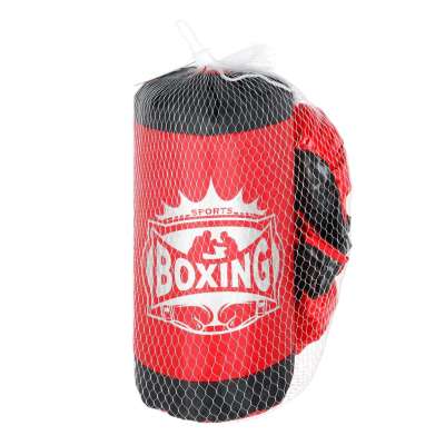 Punch bag and gloves boxing set