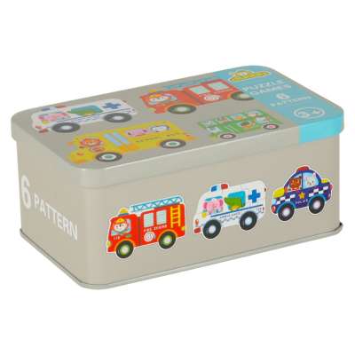 Puzzle in a can vehicles 30 puzzles