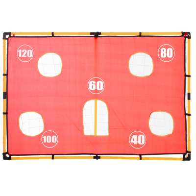 Soccer goal training mat with accessories