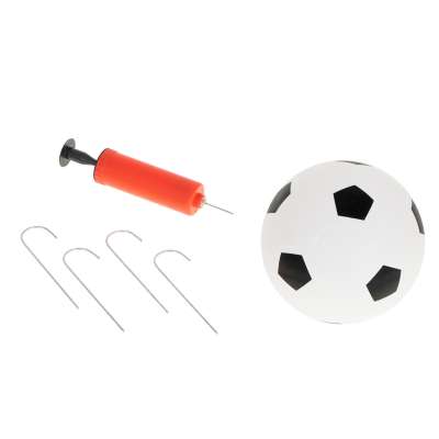 Soccer goal training mat with accessories