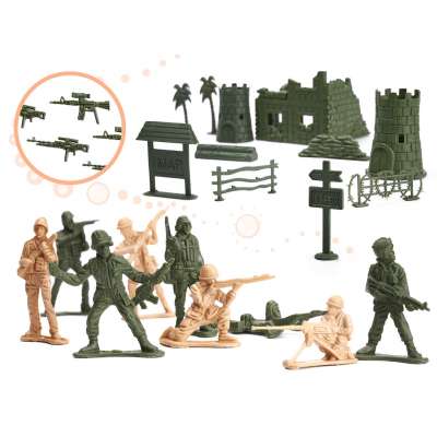 Soldiers military base figures set 114el.