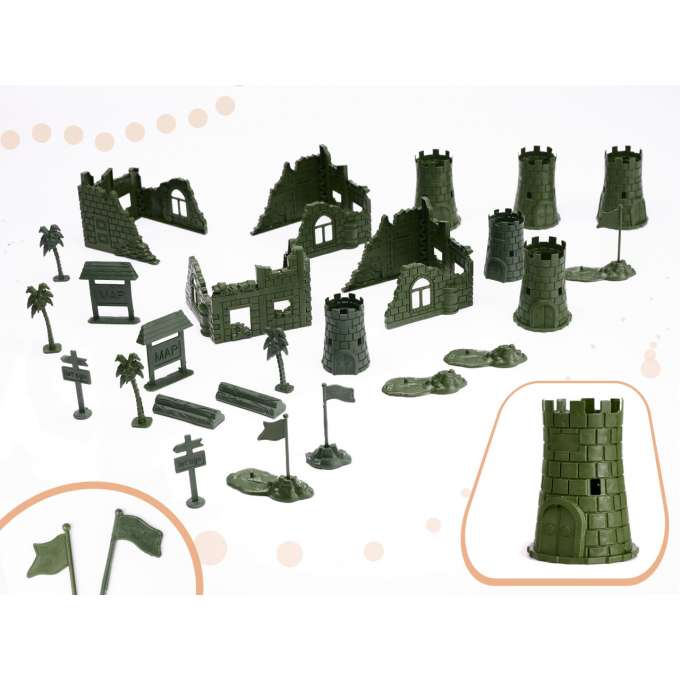 Soldiers military base figures set 114el.