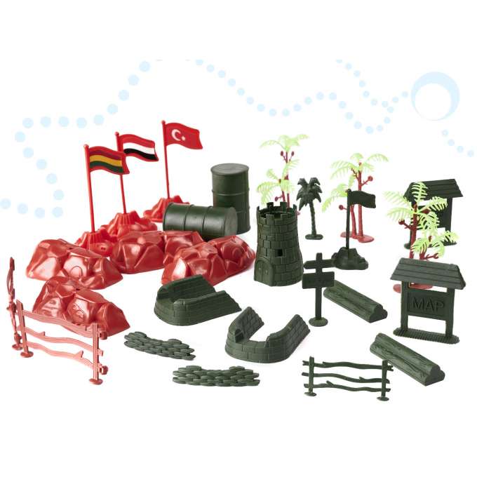 Soldiers military base figures set 307el.