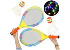 Tennis rackets LED glowing + shuttlecocks 1