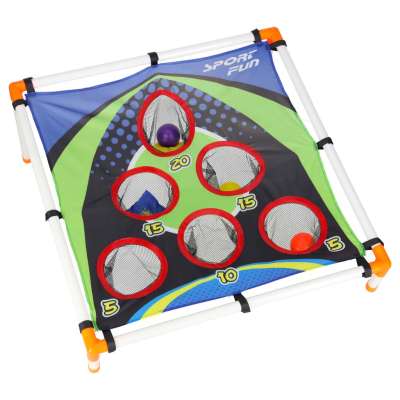 Toss to the target with bags darts skill game