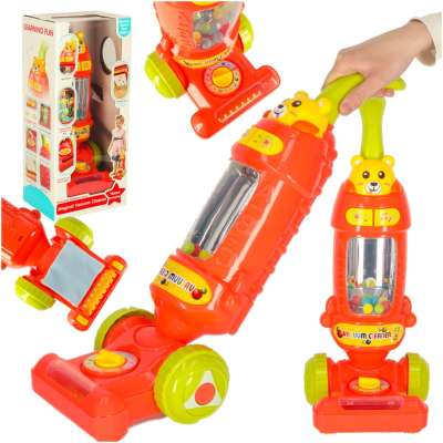 Vacuum cleaner for children interactive with sound raspberry 46cm