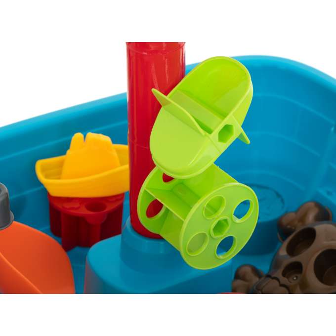 Water table sandbox pirate ship + accessories 25el.