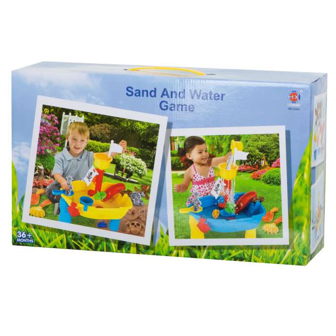 Water table sandbox pirate ship + accessories 25el.
