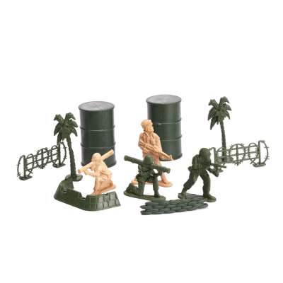 Żołnierzyki baza wojskowa figurki zestaw 114el.