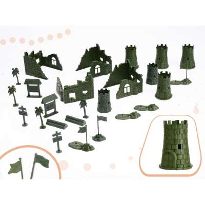 Żołnierzyki baza wojskowa figurki zestaw 114el.