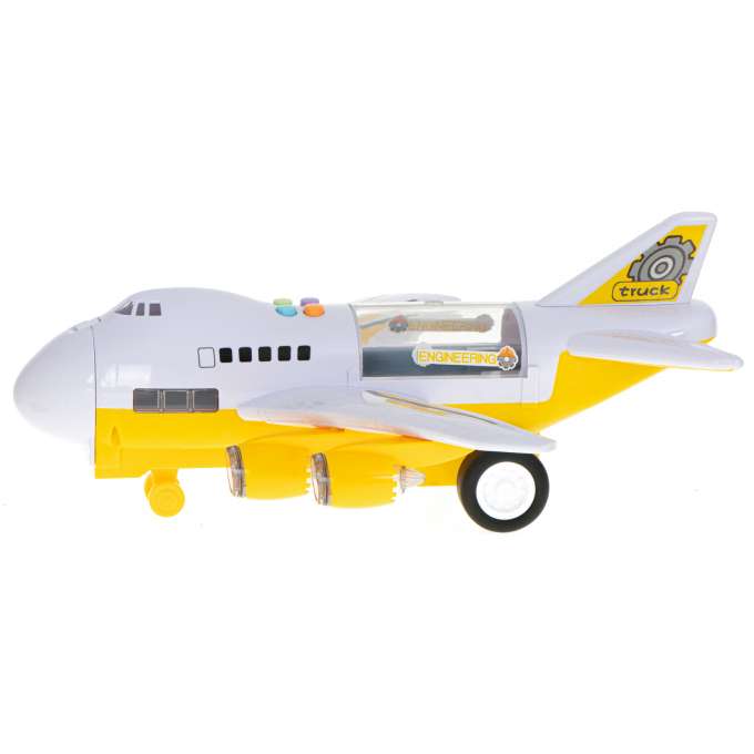 Aircraft transporter with construction cars side/front