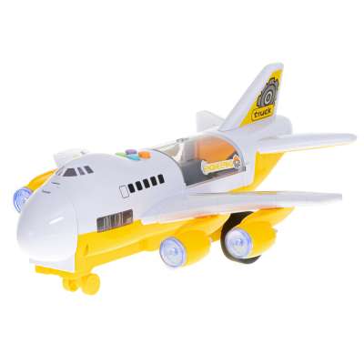 Aircraft transporter with construction cars side/front
