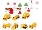 Aircraft transporter with construction cars side/front 11