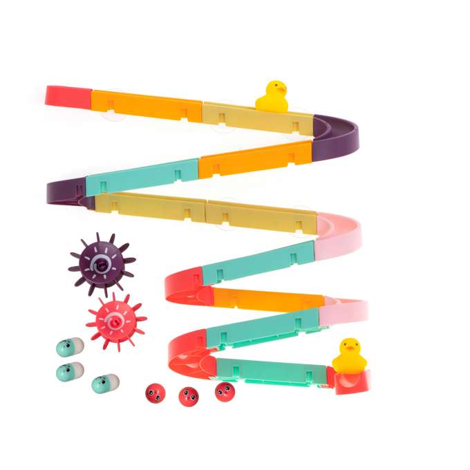 Bath toy slide waterway + accessories