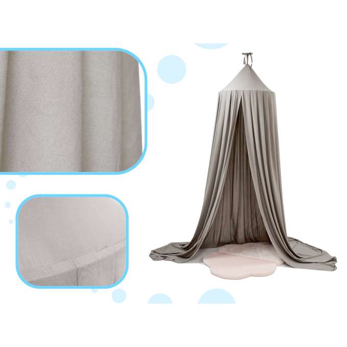 Canopy curtain tipi tent hanging gray