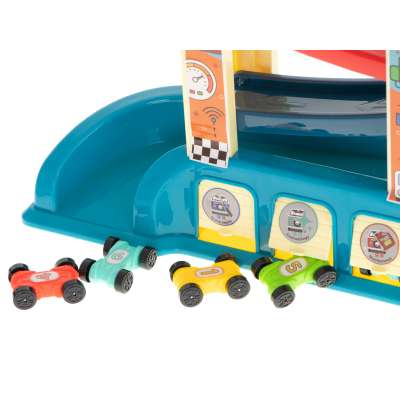 Car track racing slide + 8 cars
