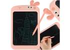 Children's graphics drawing tablet fountain pen whiteboard LCD screen 8.5' rabbit pink 1