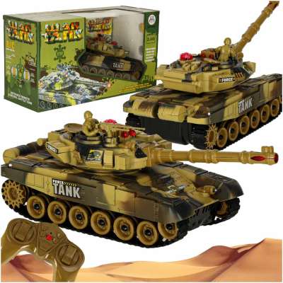 Czołg zdalnie sterowany na pilota RC War Tank 9993 2.4 GHz pustynny