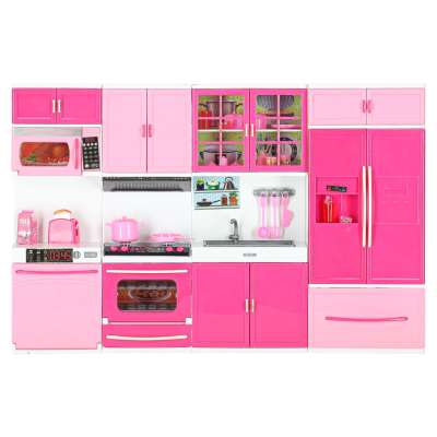 Doll furniture kitchen 4 segments LED sounds