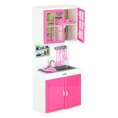Doll furniture kitchen 4 segments LED sounds
