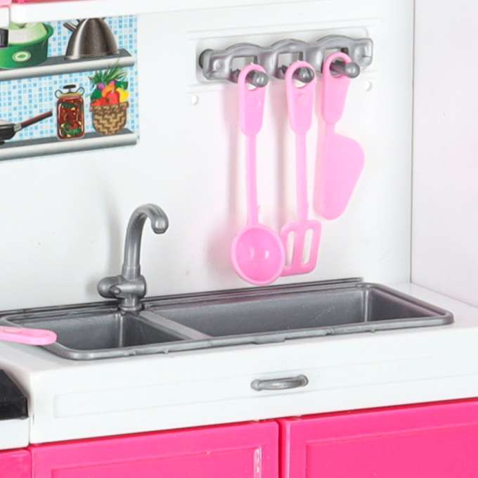 Doll furniture kitchen 4 segments LED sounds