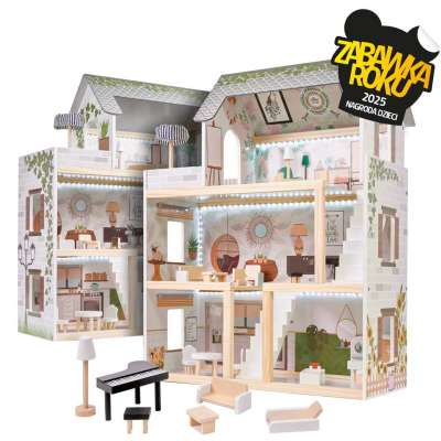 Dolls' house wooden LULILO FLORO boho LED 78cm