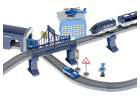 Electric train train police cars 92 elements ~300cm 4