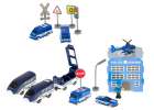 Electric train train police cars 92 elements ~300cm 9