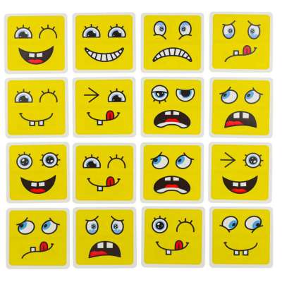 Face-changing creative challenge blocks