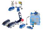 Kolejka elektryczna pociąg policja autka 92 elementy ~300cm  8