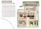 LULILO Domek dla lalek drewniany FLORO boho LED 26