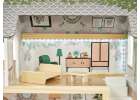 LULILO Domek dla lalek drewniany FLORO boho LED 22