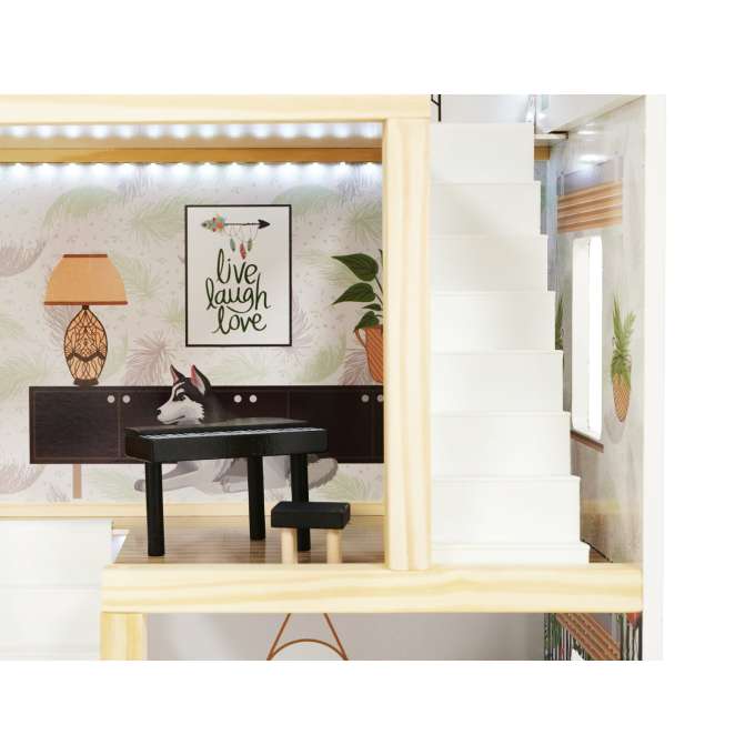 LULILO Domek dla lalek drewniany apartament Ikonka boho 