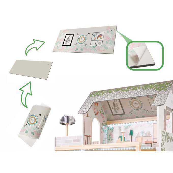 LULILO FLORO boho LED wooden dollhouse