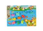 Montessori bee bee magnet wooden fishing game 2