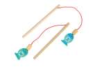Montessori wooden fish fishing magnet game 2