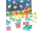 Montessori wooden fish fishing magnet game 4