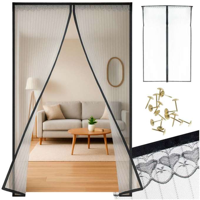 Mosquito net magnetic door net 85x210cm