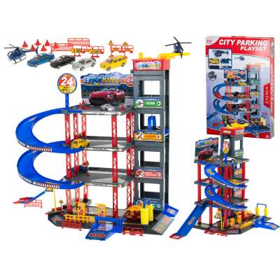 Parking storied garage gas station car wash