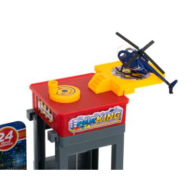 Parking storied garage gas station car wash